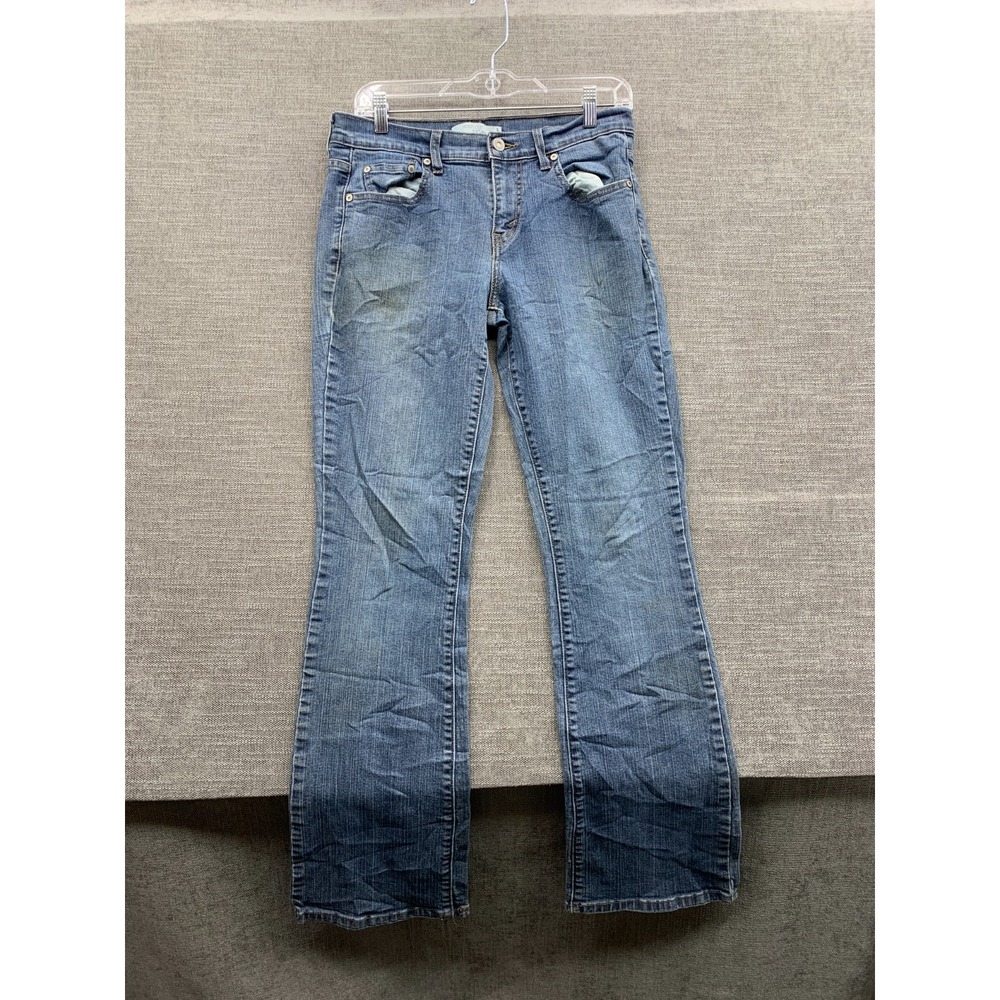 Levi's 515 Bootcut Jeans Women 6 Blue Denim Cotton Stretch Flat Front Streetwear